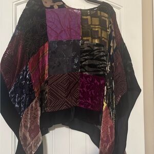 MSK Vibrant Multicolor Poncho